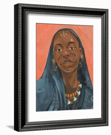 Wodaabe Woman I-Jacob Green-Framed Art Print