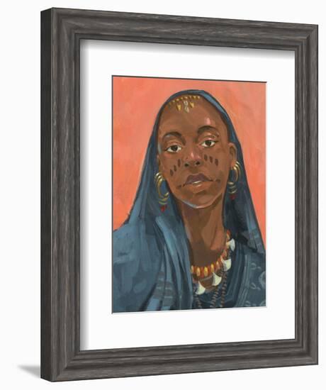 Wodaabe Woman I-Jacob Green-Framed Art Print