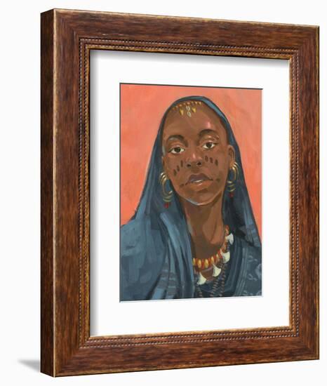 Wodaabe Woman I-Jacob Green-Framed Art Print