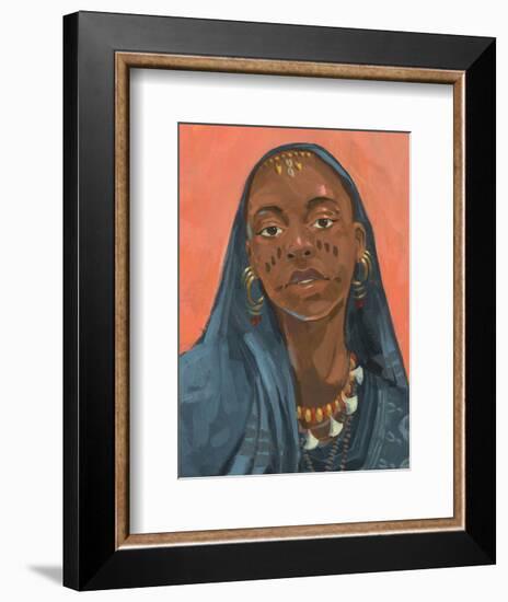 Wodaabe Woman I-Jacob Green-Framed Art Print