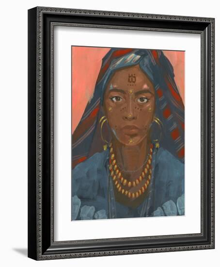 Wodaabe Woman II-Jacob Green-Framed Art Print