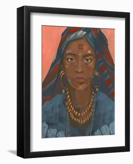 Wodaabe Woman II-Jacob Green-Framed Art Print