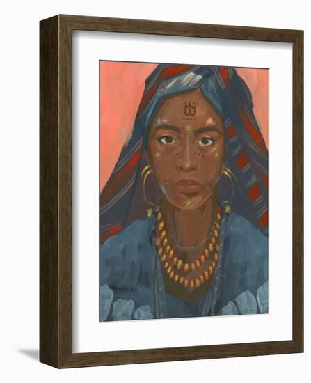 Wodaabe Woman II-Jacob Green-Framed Art Print