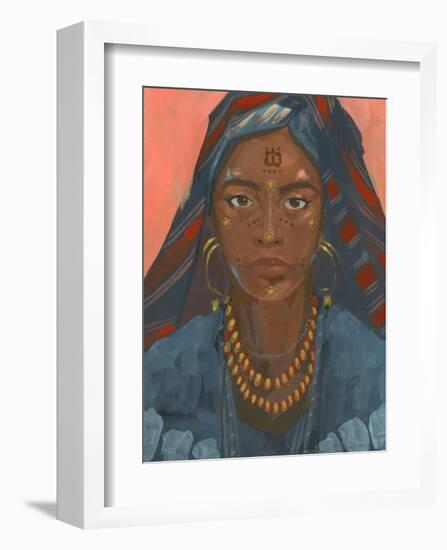 Wodaabe Woman II-Jacob Green-Framed Art Print