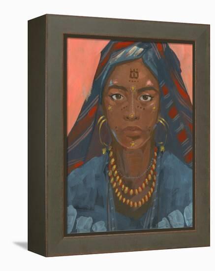 Wodaabe Woman II-Jacob Green-Framed Stretched Canvas