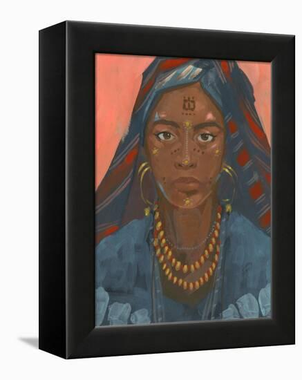 Wodaabe Woman II-Jacob Green-Framed Stretched Canvas