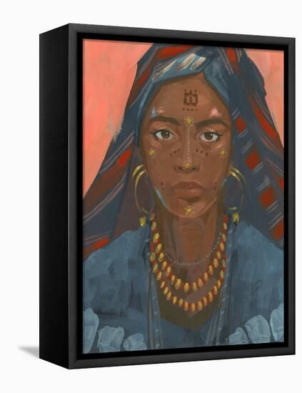 Wodaabe Woman II-Jacob Green-Framed Stretched Canvas