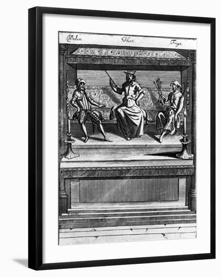 Woden, Thor and Friga, 1670-1680-null-Framed Giclee Print