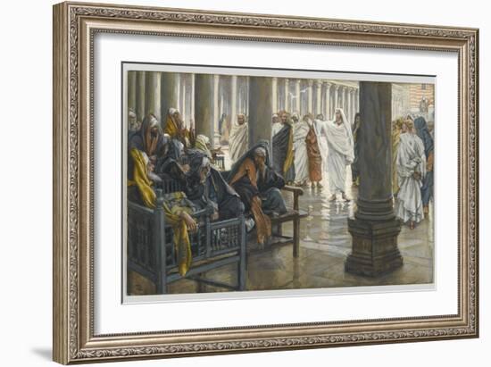 Woe Unto You, Scribes and Pharisees, Illustration from 'The Life of Our Lord Jesus Christ', 1886-94-James Tissot-Framed Giclee Print