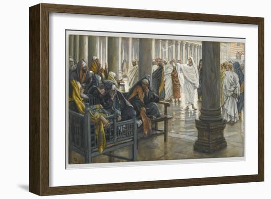 Woe Unto You, Scribes and Pharisees, Illustration from 'The Life of Our Lord Jesus Christ', 1886-94-James Tissot-Framed Giclee Print