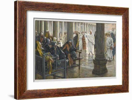 Woe Unto You, Scribes and Pharisees, Illustration from 'The Life of Our Lord Jesus Christ', 1886-94-James Tissot-Framed Giclee Print