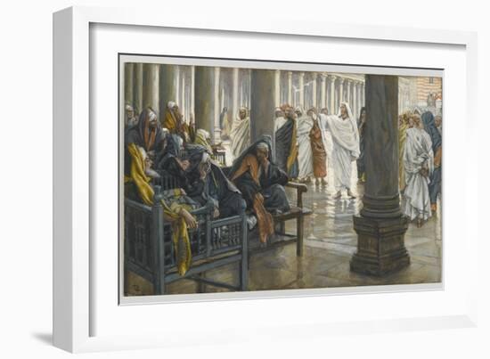 Woe Unto You, Scribes and Pharisees, Illustration from 'The Life of Our Lord Jesus Christ', 1886-94-James Tissot-Framed Giclee Print