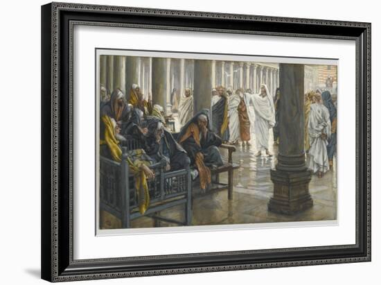 Woe Unto You, Scribes and Pharisees, Illustration from 'The Life of Our Lord Jesus Christ', 1886-94-James Tissot-Framed Giclee Print