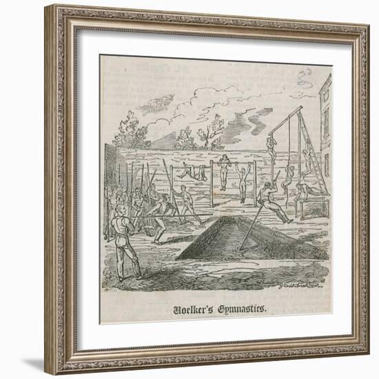 Woelker's Gymnastics-George Cruikshank-Framed Giclee Print