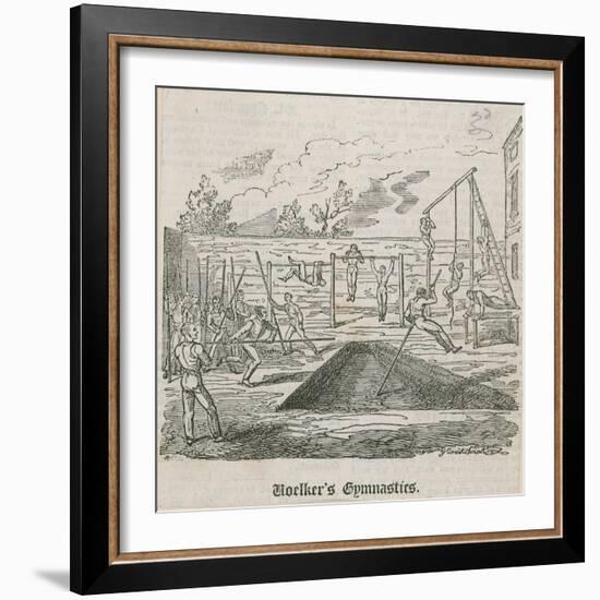 Woelker's Gymnastics-George Cruikshank-Framed Giclee Print