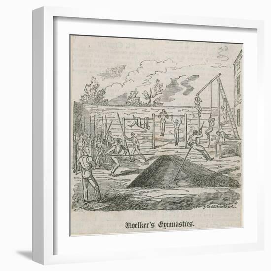 Woelker's Gymnastics-George Cruikshank-Framed Giclee Print