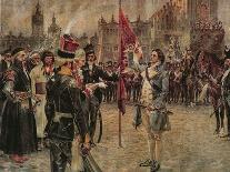 Tadeusz Kosciuszko Arrives in Cracow on the 24th March 1794 to Rally the Polish People to Fight…-Wojciech Kossak-Giclee Print