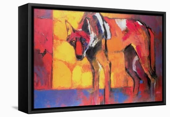 Wolf, 1996-Mark Adlington-Framed Premier Image Canvas