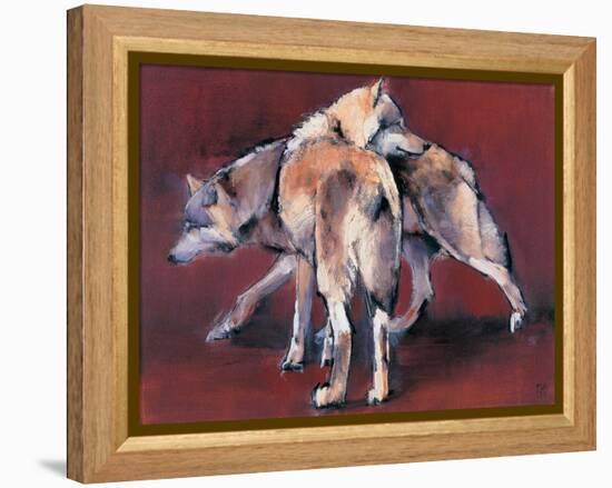 Wolf Composition, 2001-Mark Adlington-Framed Premier Image Canvas