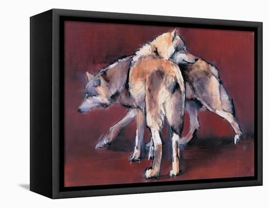 Wolf Composition, 2001-Mark Adlington-Framed Premier Image Canvas