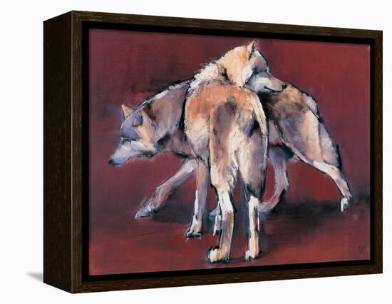 Wolf Composition, 2001-Mark Adlington-Framed Premier Image Canvas