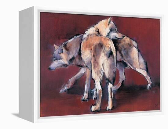 Wolf Composition, 2001-Mark Adlington-Framed Premier Image Canvas