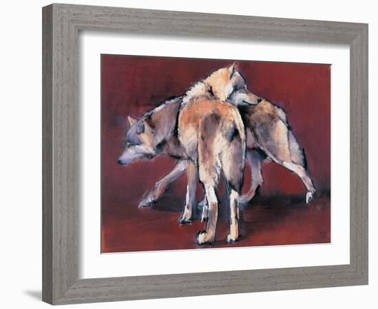 Wolf Composition, 2001-Mark Adlington-Framed Giclee Print