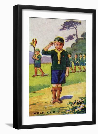 Wolf Cub, 1923-English School-Framed Giclee Print