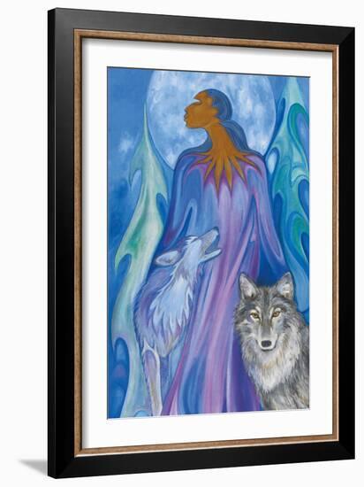 Wolf Guardian-Maxine Noel-Framed Art Print