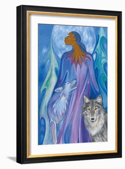 Wolf Guardian-Maxine Noel-Framed Art Print