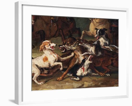 Wolf Hunting-Alexandre-Francois Desportes-Framed Giclee Print