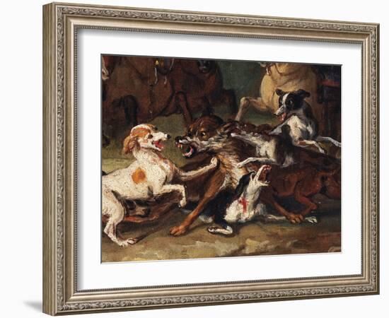 Wolf Hunting-Alexandre-Francois Desportes-Framed Giclee Print