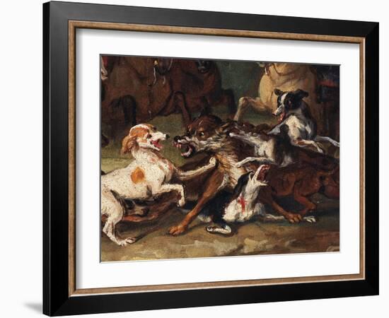 Wolf Hunting-Alexandre-Francois Desportes-Framed Giclee Print