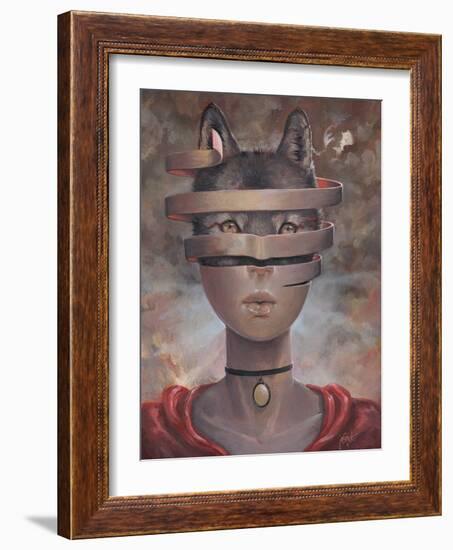 Wolf in Lambs Clothes-Aaron Jasinski-Framed Art Print