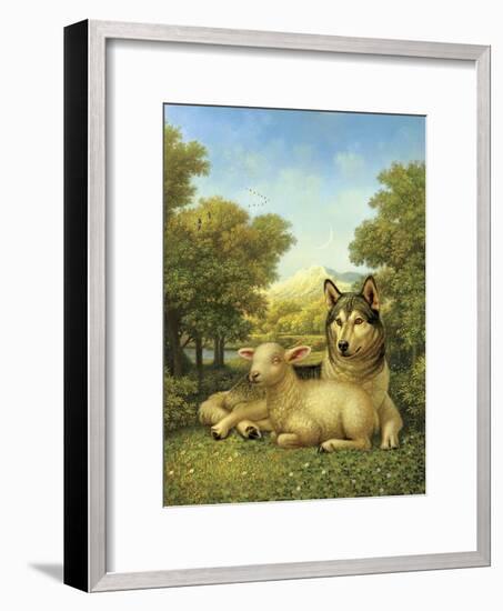 Wolf Lies Down with the Lamb-Dan Craig-Framed Giclee Print