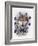 Wolf Montage, Winter-William Vanderdasson-Framed Giclee Print