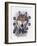 Wolf Montage, Winter-William Vanderdasson-Framed Giclee Print