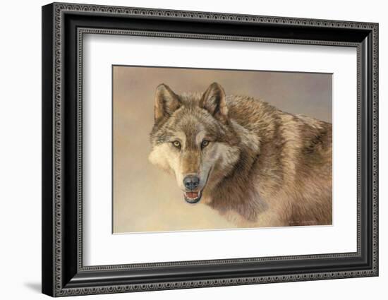 Wolf Portrait-Kalon Baughan-Framed Art Print