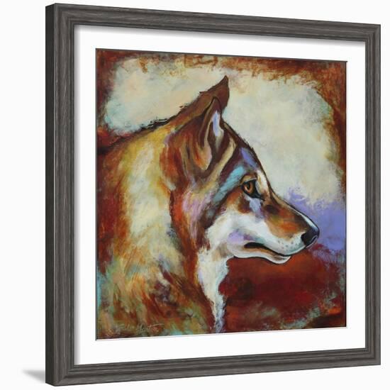 Wolf Portrait-Corina St. Martin-Framed Giclee Print