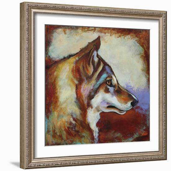 Wolf Portrait-Corina St. Martin-Framed Giclee Print