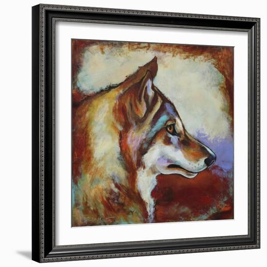 Wolf Portrait-Corina St. Martin-Framed Giclee Print