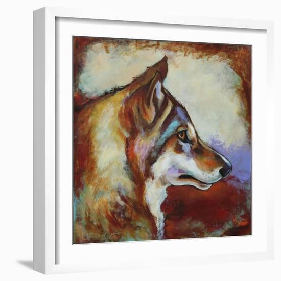 Wolf Portrait-Corina St. Martin-Framed Giclee Print