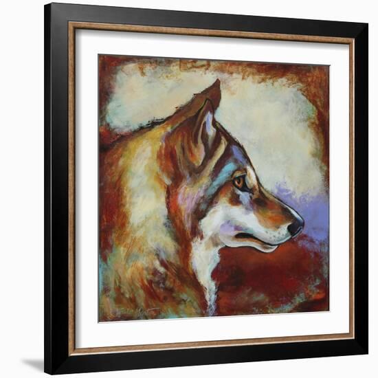 Wolf Portrait-Corina St. Martin-Framed Giclee Print