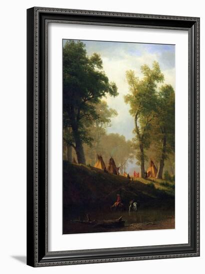 Wolf River, Kansas-Albert Bierstadt-Framed Art Print