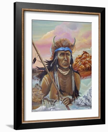 Wolf Song-Sue Clyne-Framed Giclee Print