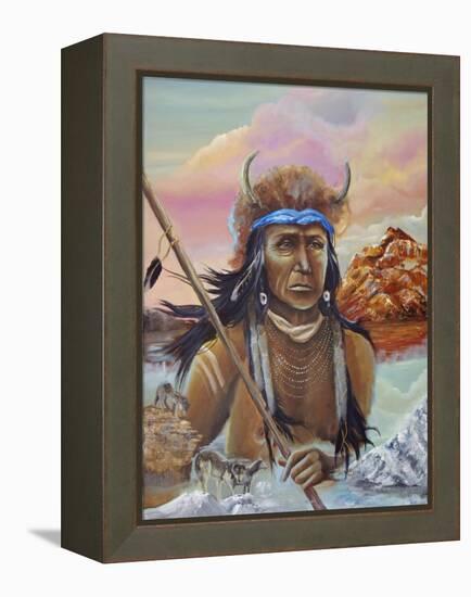 Wolf Song-Sue Clyne-Framed Premier Image Canvas