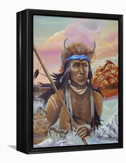 Wolf Song-Sue Clyne-Framed Premier Image Canvas