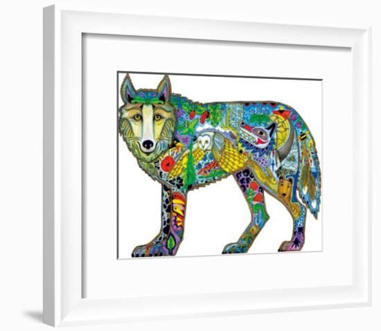 Wolf Standing-Sue Coccia-Framed Giclee Print