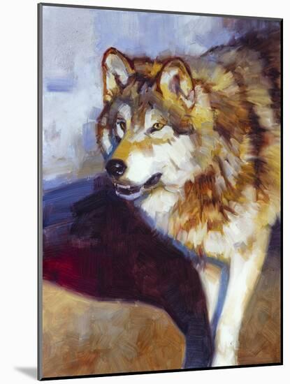 Wolf Study II-Julie Chapman-Mounted Art Print