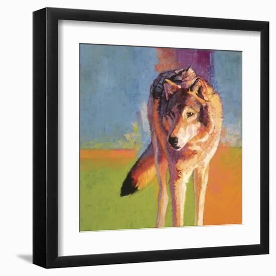 Wolf Study III-Julie Chapman-Framed Art Print